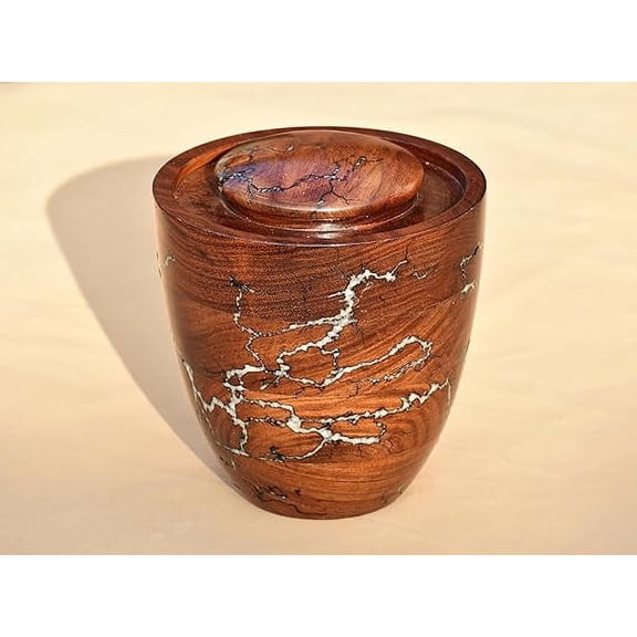 Rosewood Decorative urn Funeral Urn for Adult Pet Loss urn Sympathy Gift Memorial urn Wooden urn Box Lichtenberg Figure Resin urn for Ashes Cremation urn Urn for Human Ashes (Large up to 200 lb)