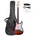 thumbnail image 1 of Rosewood Fingerboard Electric Guitar, 39 Inch Electric Guitar Beginner Kit with Basswood Body for Starter, with Bag, Strap, Tremolo Arm, Cord (Sunset Color), 1 of 8