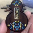 thumbnail image 1 of Rosewood Gourd Car Pendant Peace Amulet Rearview Mirror Hanging Charm Unisex Feng Shui Accessory, 1 of 5