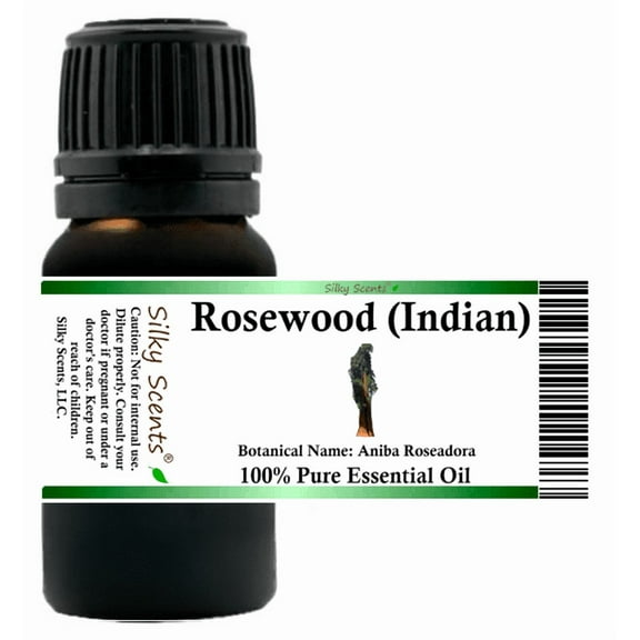 Rosewood Indian Essential Oil 15 ml (1/2 fl oz) - 100% Pure and Natural by Silky Scents