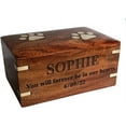 thumbnail image 1 of Rosewood Pet Urn For Dog Ashes - Personalized Wooden Urn For Ashes - Memorial Keepsake Funeral Cremation Urn Box -  7.5 X 5.5 X 3.5 - 100Lbs Or 45Kg, 1 of 7