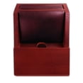 thumbnail image 1 of Rosewood and Leather Desktop Cell Phone Holder, 1 of 2