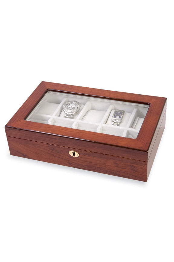 Rosewood with Window Top 10-Watch Case