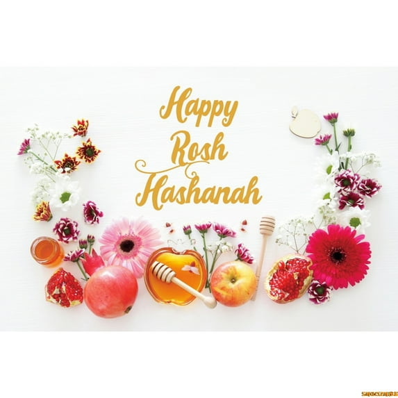 Rosh Hashanah Backdrop Photography Jewish New Year Party r Hy Food Fruit Candle Happy Hanukkah Family Photo Background