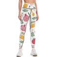 thumbnail image 1 of Rosh Hashanah Honey and Pomegranite Leggings gym's sportswear Pants sport harem pants Womens Leggings, 1 of 6