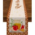 thumbnail image 1 of Rosh Hashanah Table Runner Linen Shana Tova Tablecloth Jewish New Year Party Decoration Supply Home Kitchen Dining Room Tablecloth 71inches, 1 of 5