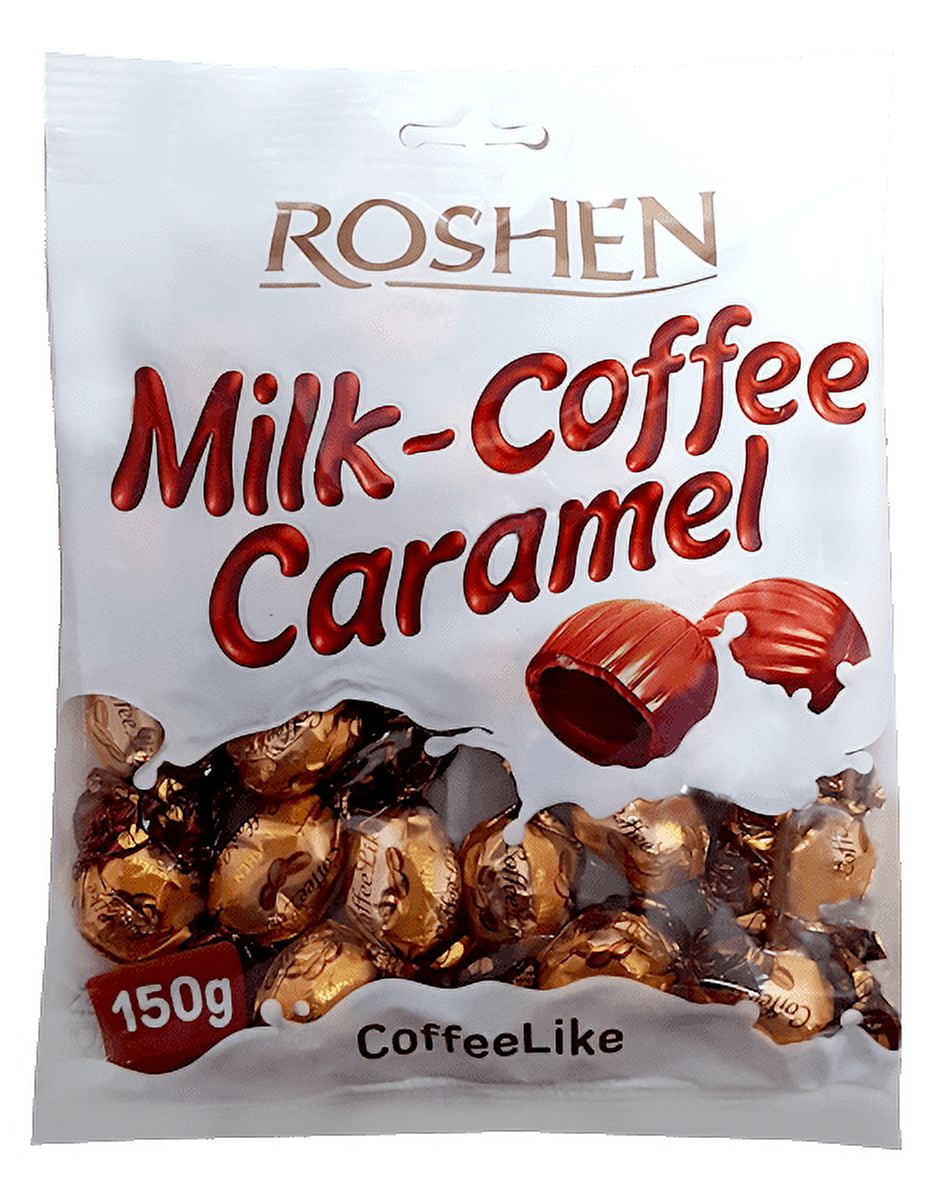 Roshen Caramel Candy "Coffeelike" with CoffeeMilky Filling, Kosher and