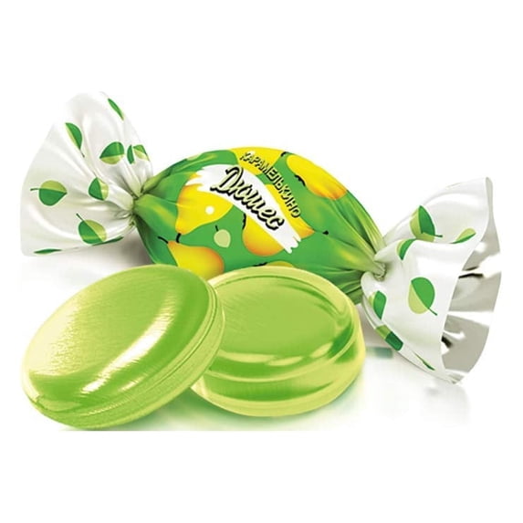 Roshen Duchess Pear Hard Candies, Kosher and Halal, Delicious, Flavorful hard Sweets Bulk Candy 2.2lbs