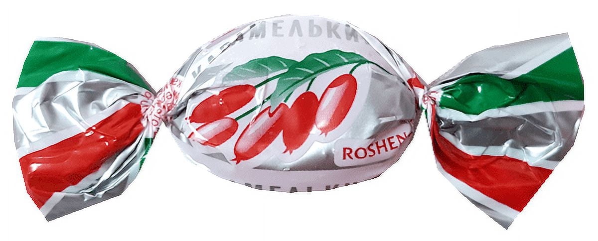 Roshen Hard Candies "Karamelkino" Barberry Kosher and Halal, Delicious, Flavorful hard Sweets Bulk Candy (1kg/2.204lb)