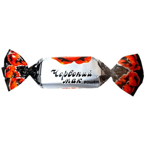 Roshen Krasniy Mak with Caramel Crumbs & Praline Filling, Kosher, Delicious, Flavorful Sweets Bulk Gourmet Candy Candy 1kg/2.2lbs