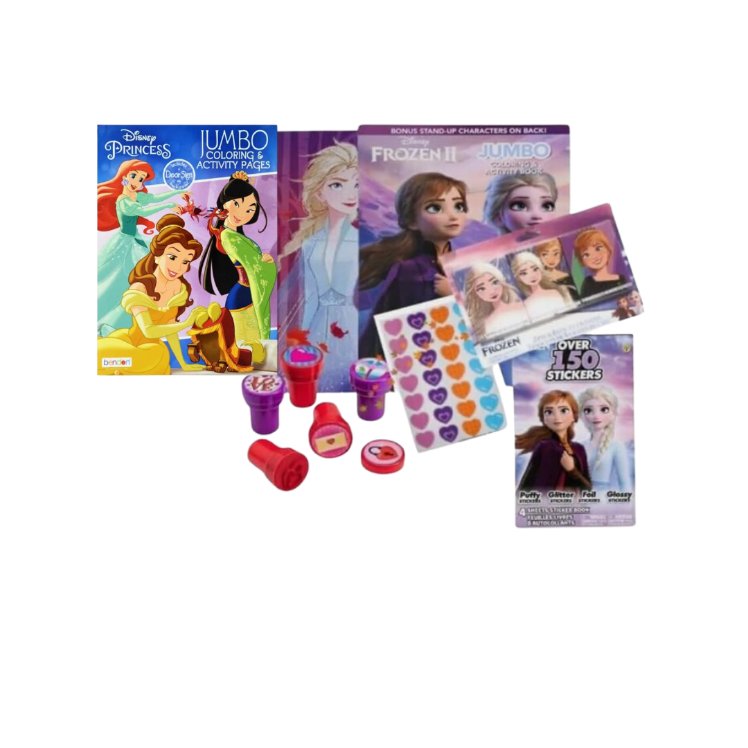 Rosie Beaux Bendon Disney Princess Frozen Coloring Activity Book Set ...