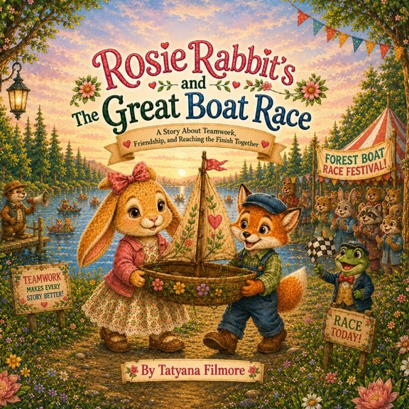 Rosie Rabbit's Adventures! Rosie Rabbit's Great Boat Race Book 3: A Sweet Children's Picture Book About Teamwork, Friendship, Cooperation, and Prob, Book 3, (Paperback)