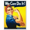 thumbnail image 1 of Rosie The Riveter poster EXTRA LARGE high QUALITY unframed Art sign print home decor woman persisted Feminist icon "Quote we can do it" large huge big, 1 of 3