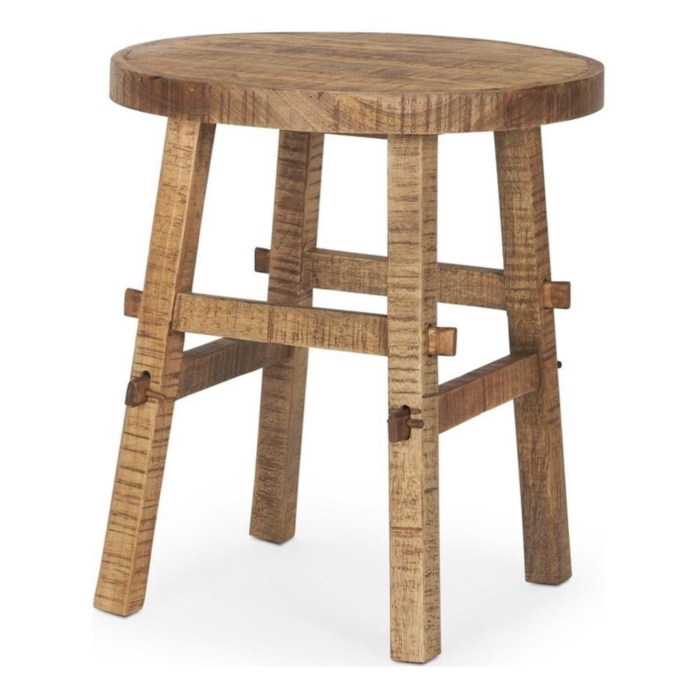 Rosie Small Brown Wood End Table