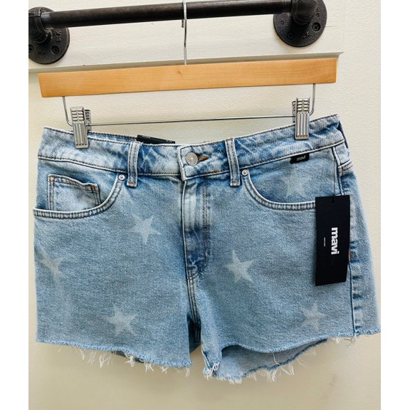 Rosie Star Denim Shorts - Mavi