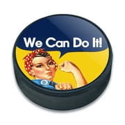Rosie The Riveter War Poster Ice Hockey Puck
