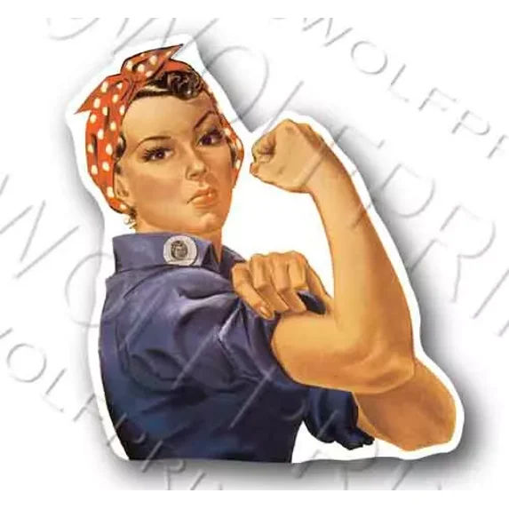 Rosie The Riveter War Propaganda Sticker Phone Decal Water Bottle ...