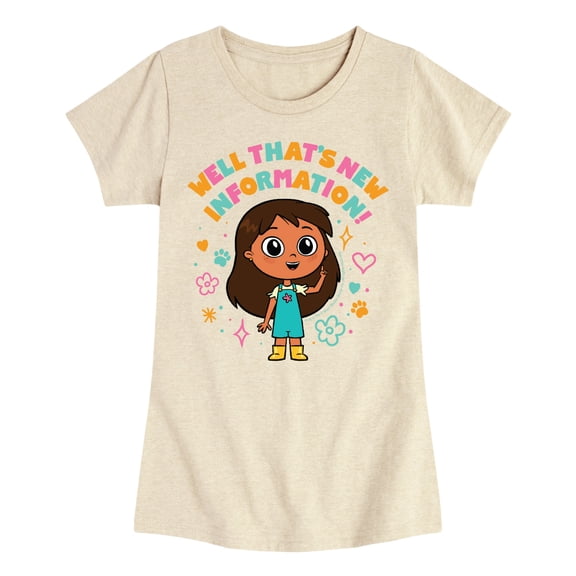 Rosie's Rules - New Information - Toddler And Youth Girls Fitted Short Sleeve Tee