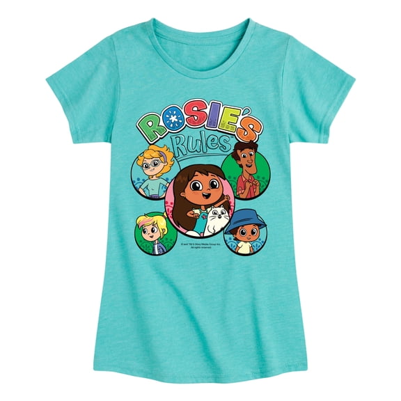 Rosie's Rules - Rosie And Friends - Toddler And Youth Girls Fitted Short Sleeve Tee