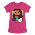 thumbnail image 1 of Rosie's Rules - Rosie And Gatita - Toddler And Youth Girls Fitted Short Sleeve Tee, 1 of 4