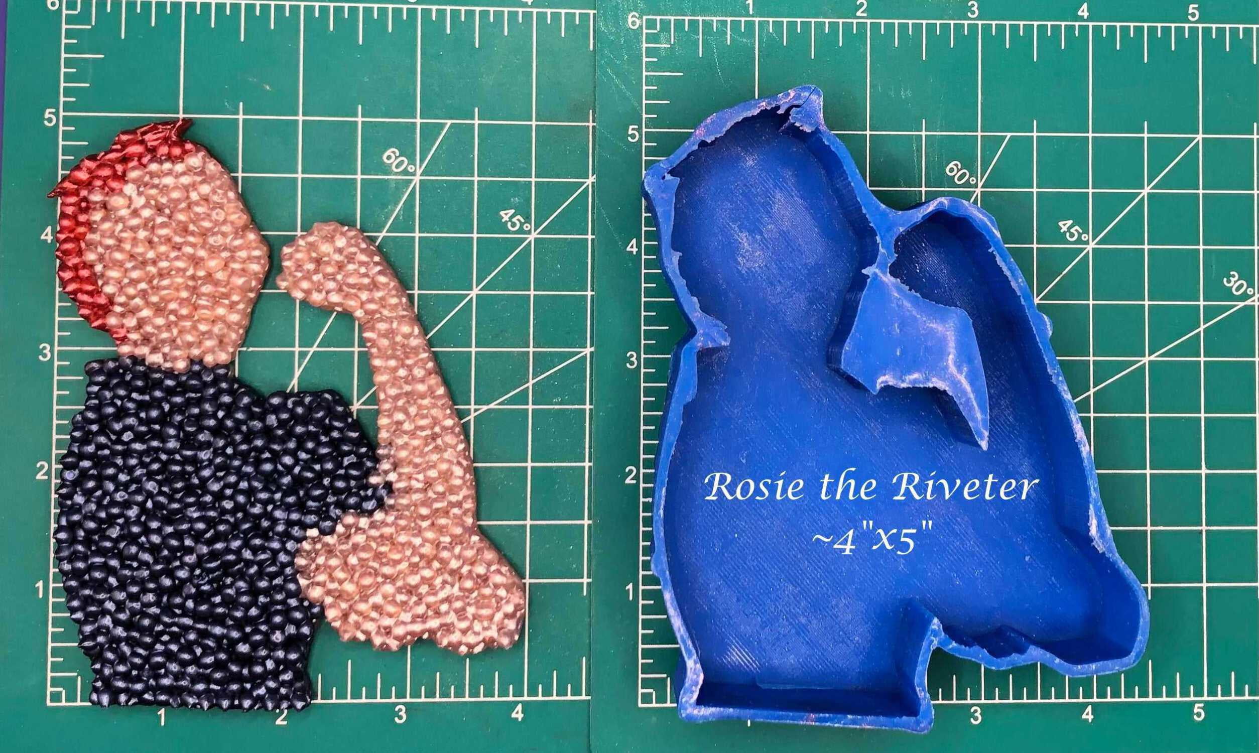Rosie the Riviter Silicone Freshie Mold