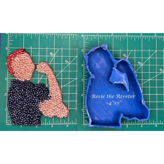 Rosie the Riviter Silicone Freshie Mold