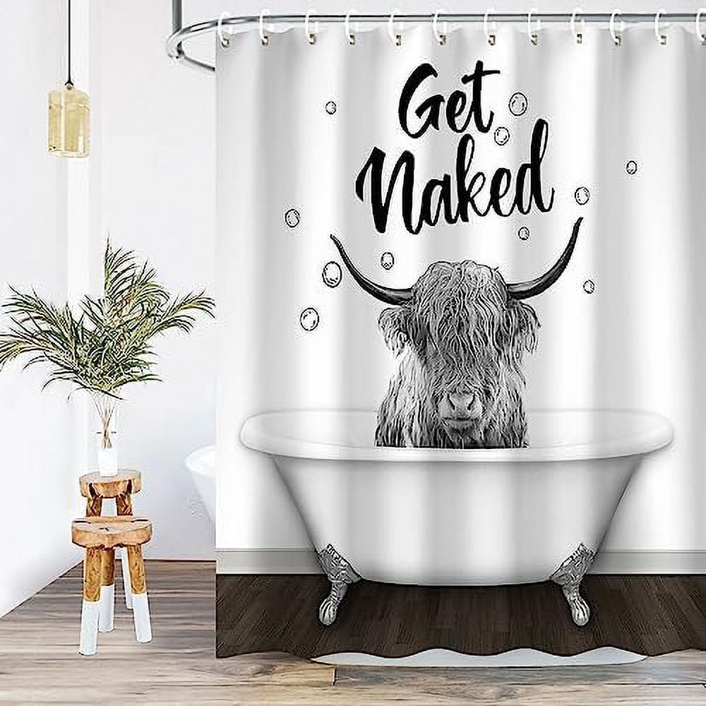 RosieLily Cabin Shower Curtain Rustic Shower Curtain Farmhouse Bear ...