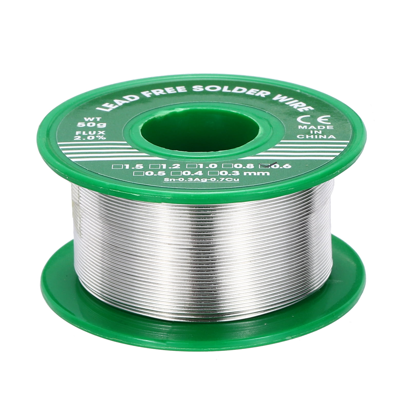 Rosin Core Solder, 50g Tin Solder Wire Flux Core Solder 0.6mm for Electrical Soldering