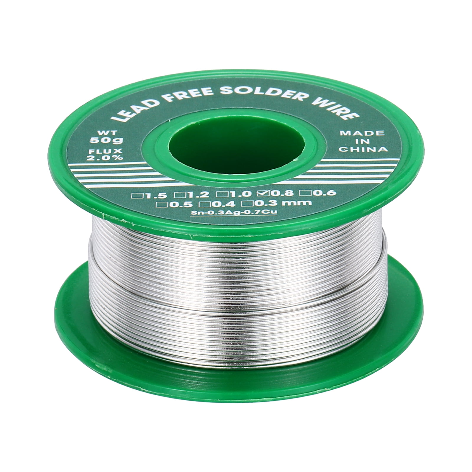 Rosin Core Solder, 50g Tin Solder Wire Flux Core Solder 0.8mm for Electrical Soldering