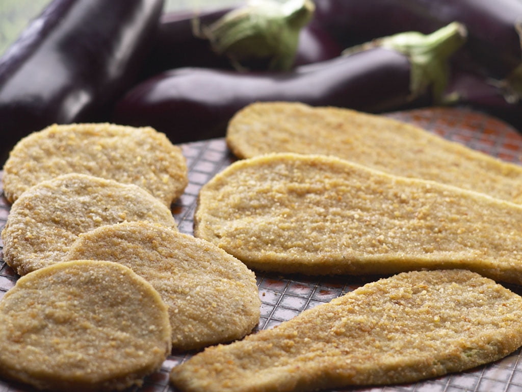 Rosina 1/4" Breaded Peeled Naples Cut Eggplant Cutlets 5 lb (Pack of 2)