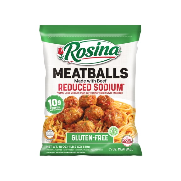 Rosina All Beef Meatball, 18 oz (Frozen)