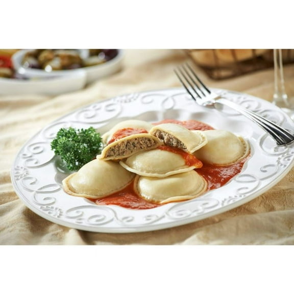 Rosina Food Products Celentano Large Meat Ravioli Round Pasta 22oz (PACK OF 12)