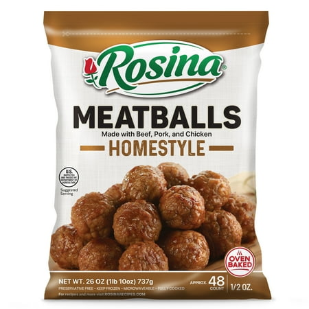 Rosina Homestyle Meatball, 26 oz Bag (Frozen)