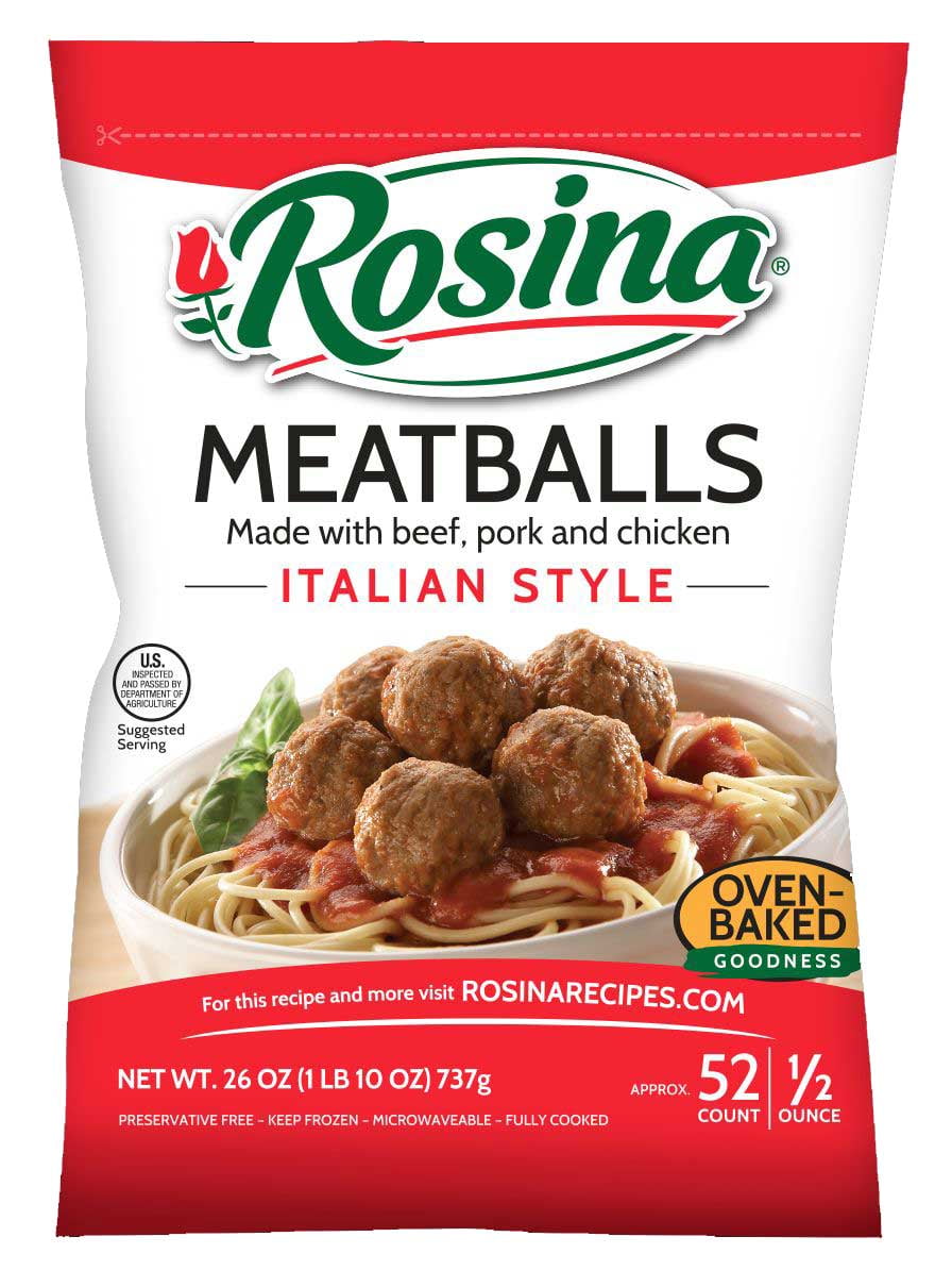 Rosina Italian Style Meatball, 26 Ounce -- 8 per case.
