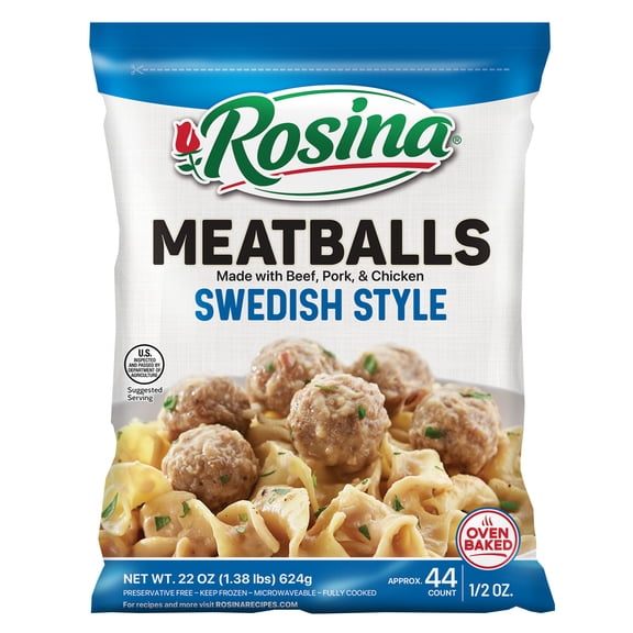 Rosina Swedish Meatball, 22 oz Bag (Frozen)