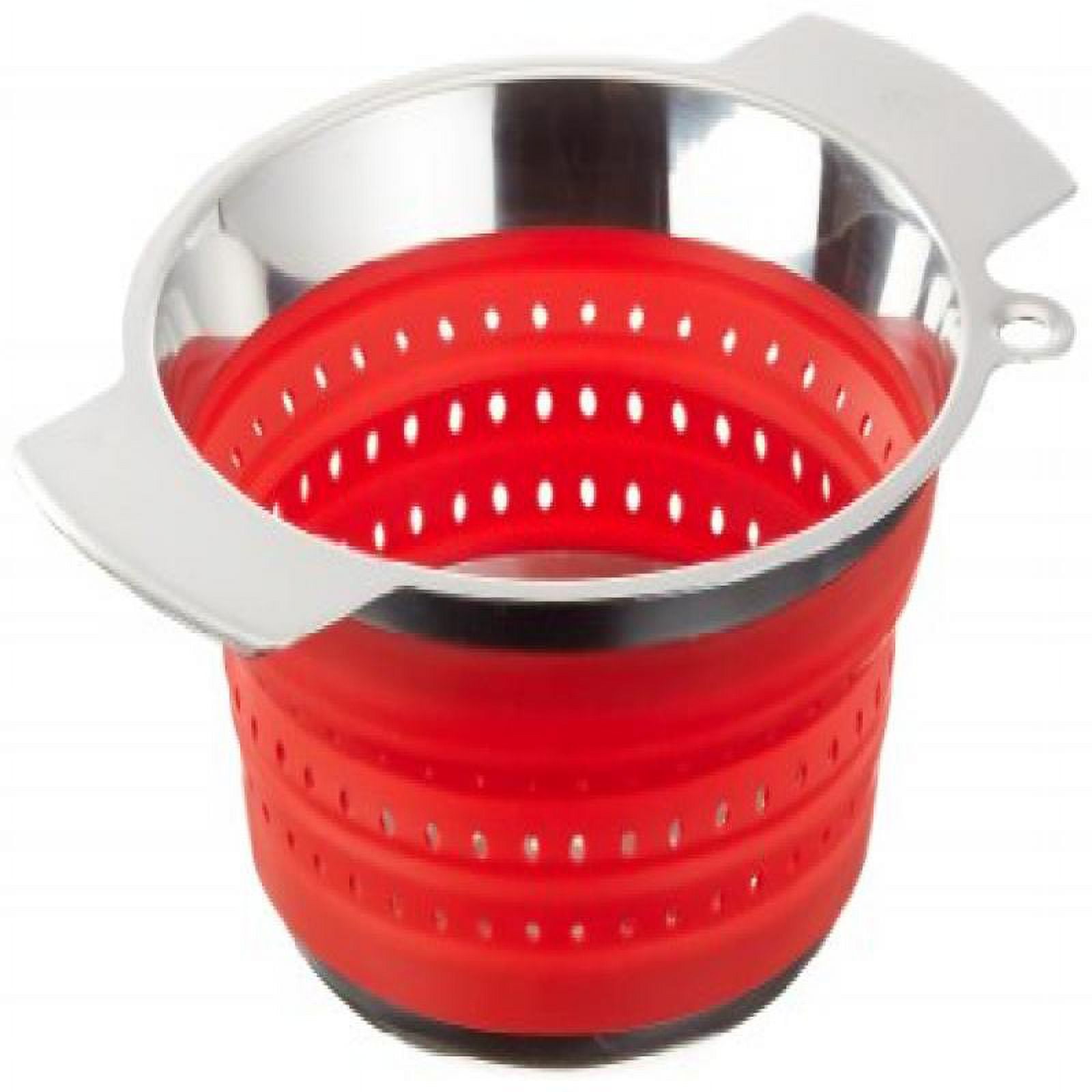 Rosle 8Inch Collapsible Colander, Red