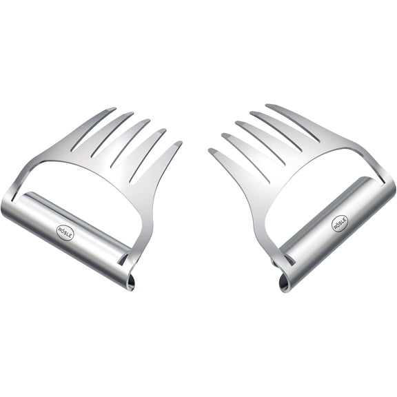 Rösle Pull Pork Forks for Carving Cooked Meat, 4.65"L x 4.17"W, Stainless Steel