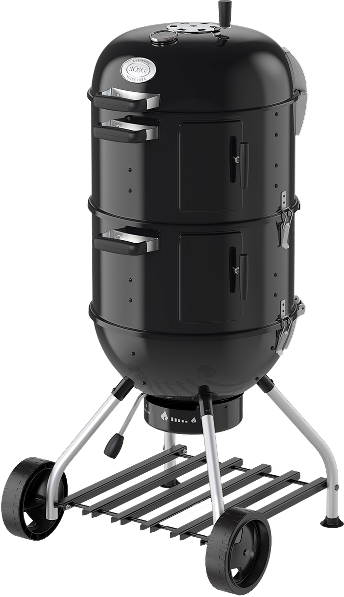 Rosle Charcoal Smoker No.1 F50-S convertible, Multi Grill, Barbecue, Smoker, Tailgater, camping, steamer - image 1 of 9