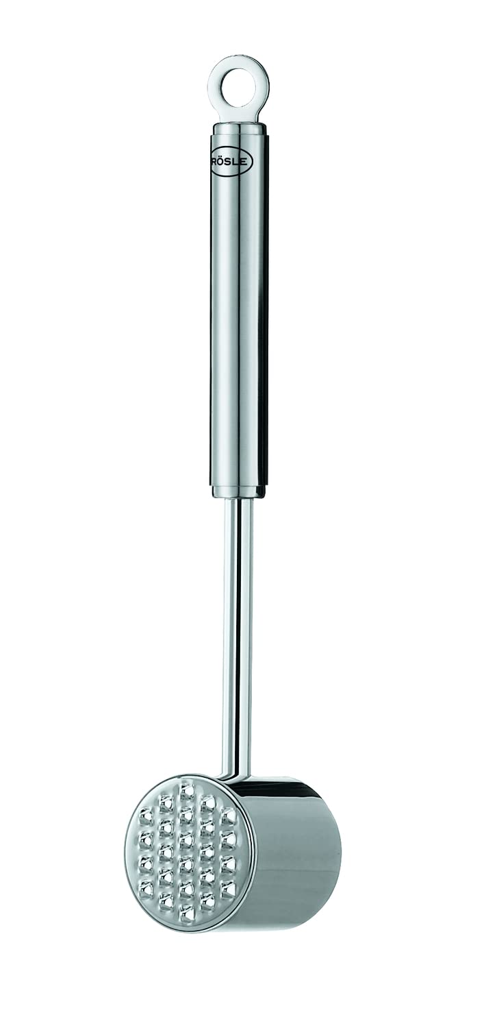 11-Inch Silver Stainless Steel Meat Tenderizer Hammer