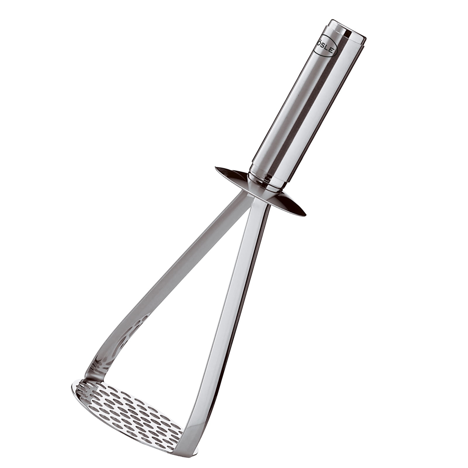Silver Stainless Steel Round Potato Masher, 10.2 inches
