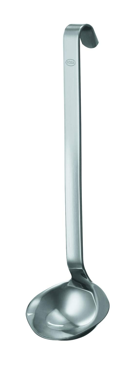 Rosle 10" Stainless Steel Sauce Ladle with Hooked Handle