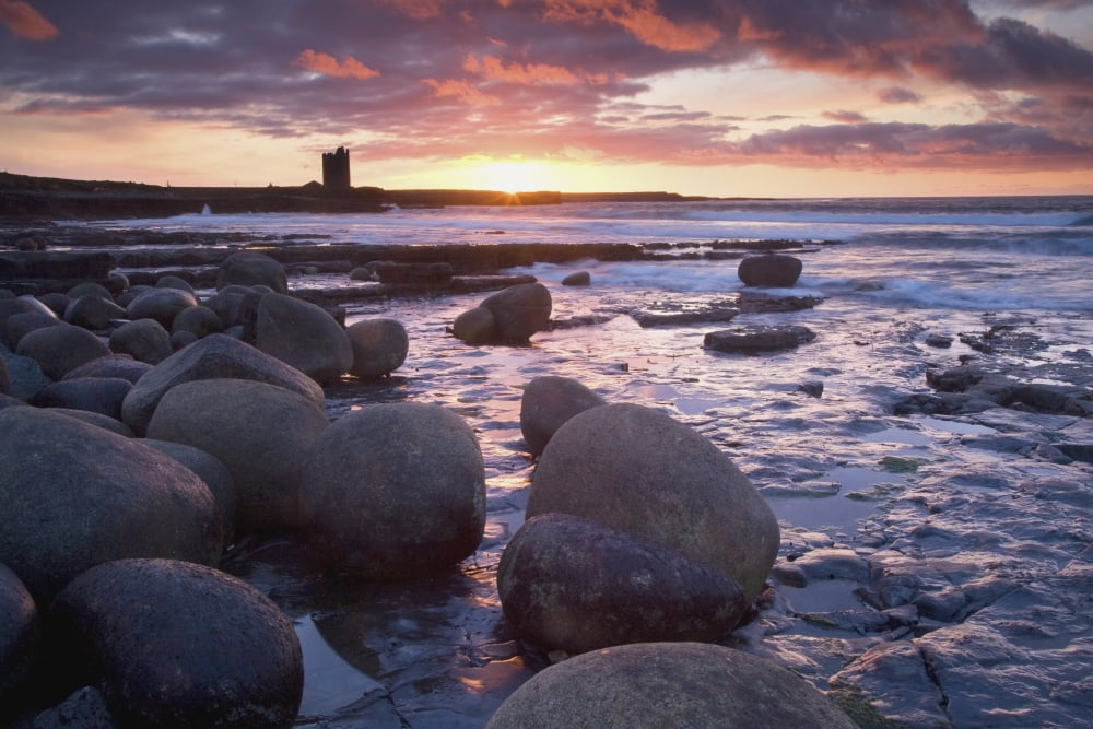 Roslee Castle Easky County Sligo Ireland Canvas Art - Gareth McCormack Design Pics (19 x 12)