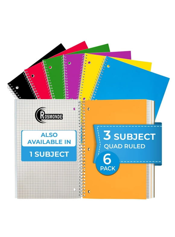 3 Subject Spiral Notebooks In Spiral Notebooks