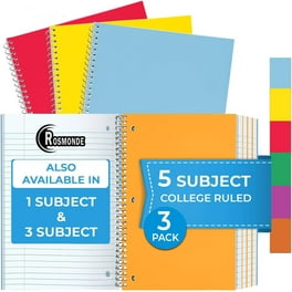3-Pack, Classic Hard Cover Notebook - 5 X 8.3 - Yellow