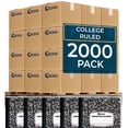 thumbnail image 1 of Rosmonde Composition Notebooks Bulk Pallet, 2000 Pack, College Ruled, 200 Pages (100 Sheets), 9.75 x 7.5 in, Marble Cover, Bulk Notebooks for School, College & Office Use, 4–7 Day Transit, 1 of 7