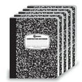 Rosmonde Graph Paper Composition Notebook, 5 Pack, 200 Pages (100
