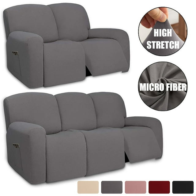 Rosnek Reclining Sets, 2 Seater Sofa Slipcover, NonSlip Furniture