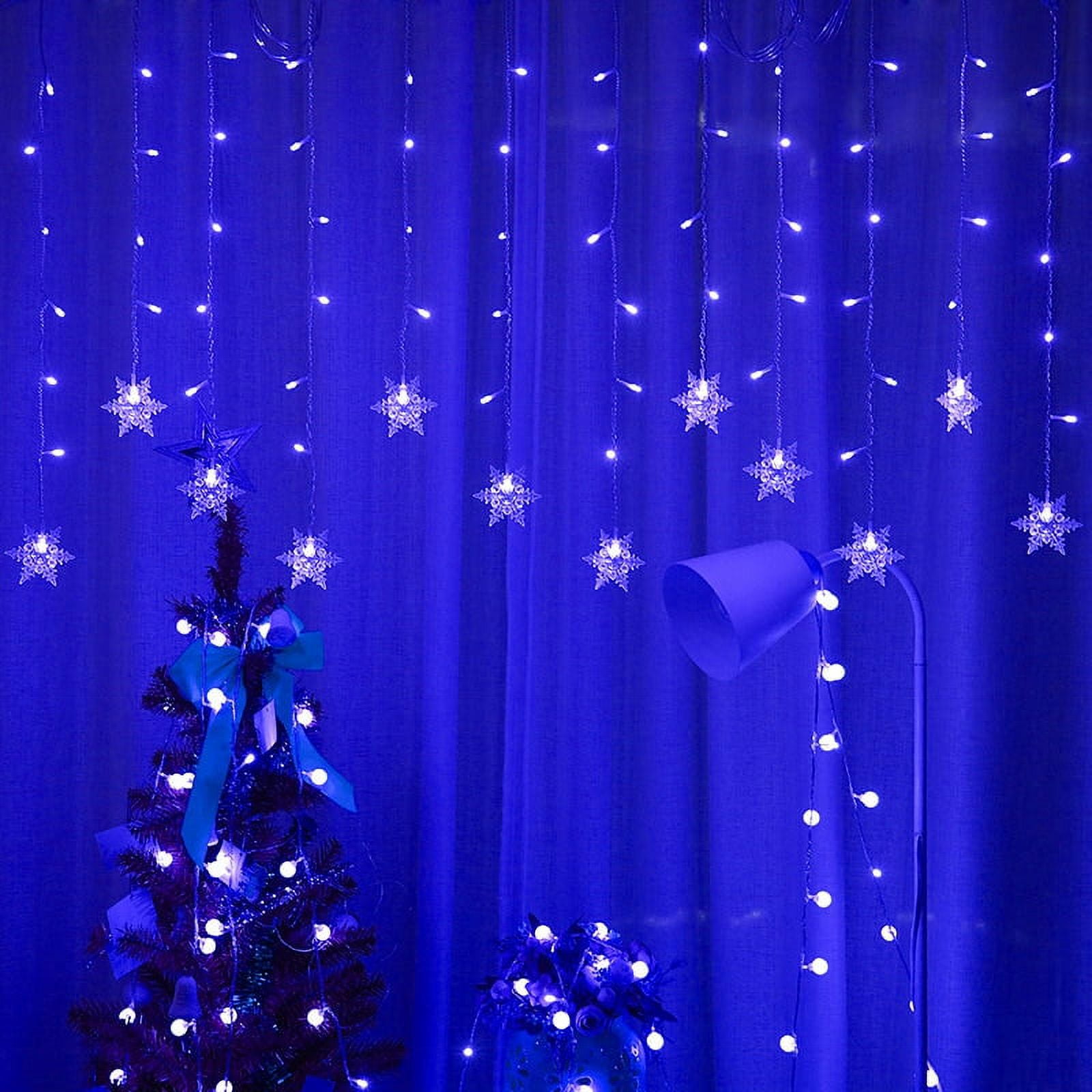 Christmas Window Curtain Hanging Lights: 11FT Led Fairy String Twinkle —  CHIMIYA