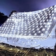thumbnail image 1 of Rosnek Christams Net Mesh String Lights, 9.8ft x 6.6ft Mesh Christmas Decorative Lights for for Xmas Trees, Bushes, Wedding, Garden, Outdoor Decorations, 1 of 7