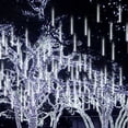 thumbnail image 1 of Rosnek Christmas LED Meteor Shower Lights, Outdoor Falling Rain Lights 11.8''/19.7'' Waterproof Fairy String Lights for Holiday Xmas Party Home Decoration, 1 of 10